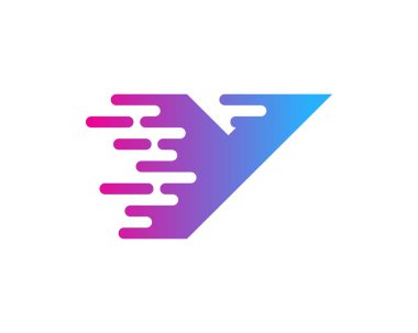 Mektup y simgesini Logo tasarım öğesi 