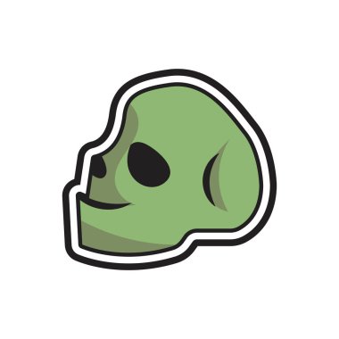 Kafatası canavar Logo simge tasarım