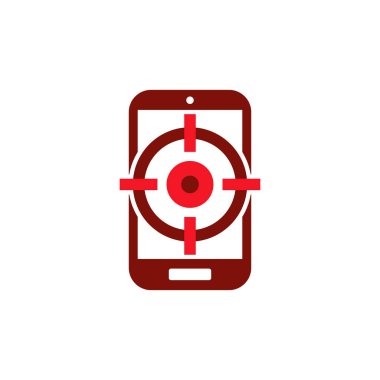 Hedef mobil Logo simge tasarım