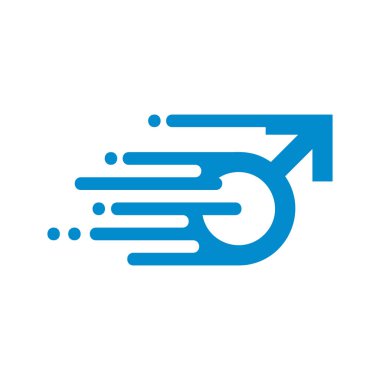 Hız erkek Logo simge tasarım