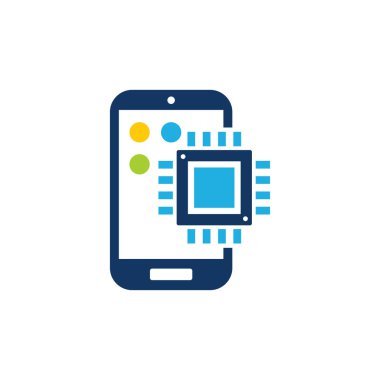 Çip mobil Logo simge tasarım