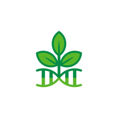 DNA doğa Logo simge tasarım