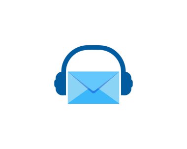 Podcast posta Logo simge tasarım