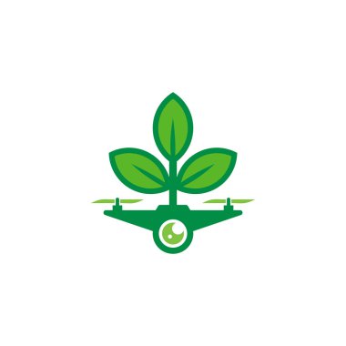 Drone doğa Logo simge tasarım