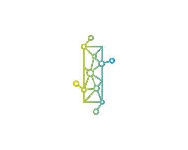 Harf ı ağ kutsal kişilerin resmi Logo tasarım öğesi