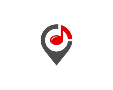 PIN müzik Logo simge tasarım
