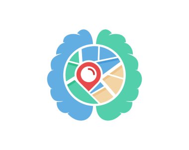 Logo simgesi tasarım eşleyin. Vektör çizim