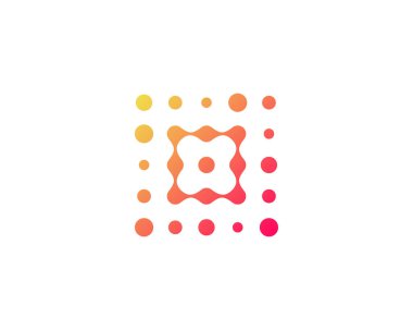 Mektubu o nokta simgesini Logo tasarım öğesi 