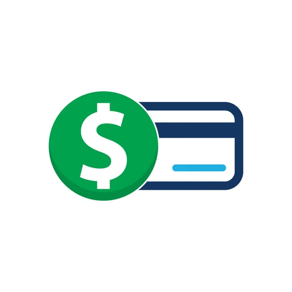 Pagamento Dinheiro Logotipo Ícone Design — Vetor de Stock