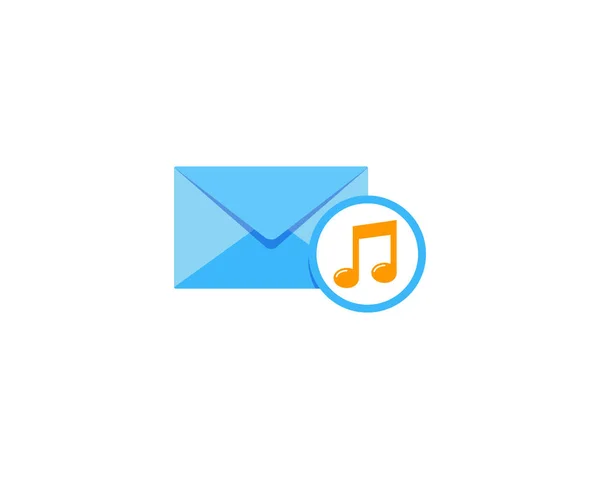 Музыкальная Почта Дизайн Иконок — стоковый вектор