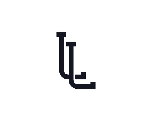 Μονόγραμμα Γράμμα Λογότυπο Πρότυπο Σχεδίασης — Διανυσματικό Αρχείο