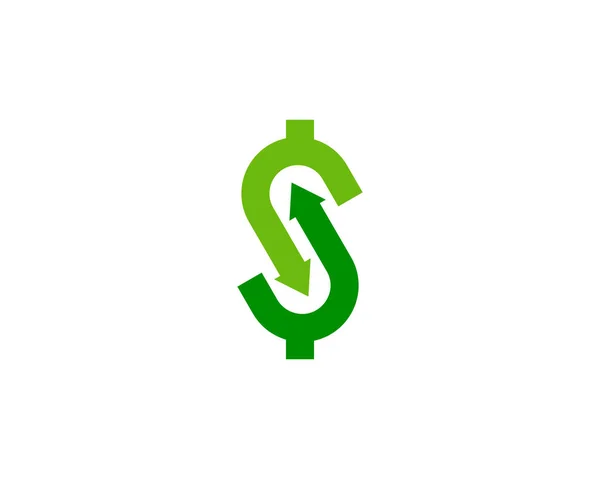 Arrow Money Logo Icon Design — Stock Vector