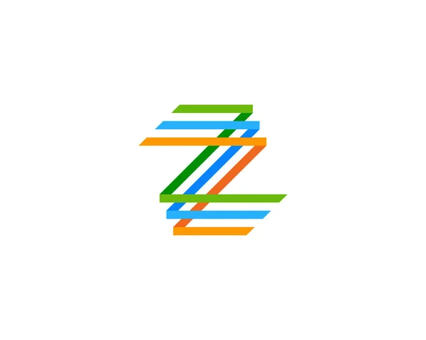 Carta Ícone Logo Elemento Design — Vetor de Stock