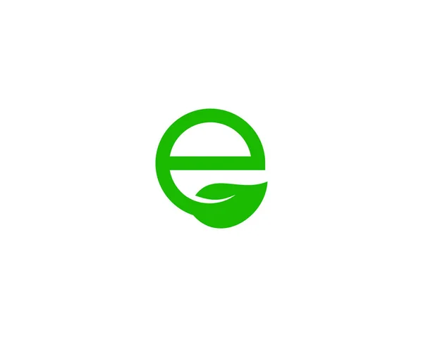 Natureza Carta Logo Ícone Design — Vetor de Stock