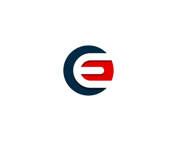 Mektup Simge Logo Tasarım Öğesi — Stok Vektör