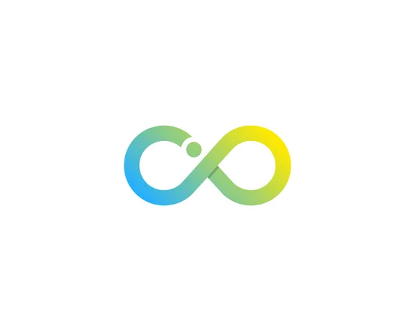 Unendlichkeit Buchstabe Logo Icon Design — Stockvektor