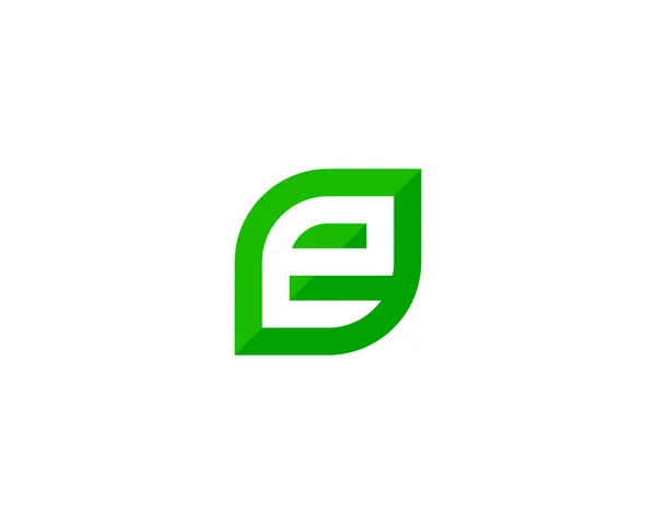 Letra Verde Logo Icon Design — Vector de stock