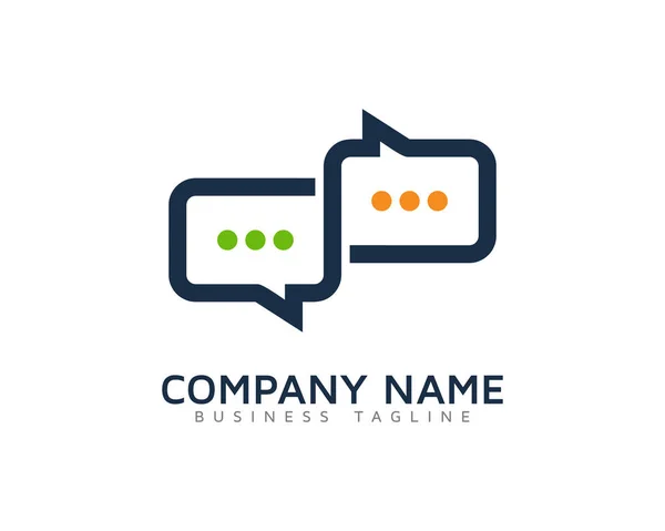 Falar Design Logotipo Profissional Ícone — Vetor de Stock