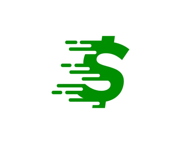 Entrega Dinheiro Logotipo Ícone Design — Vetor de Stock