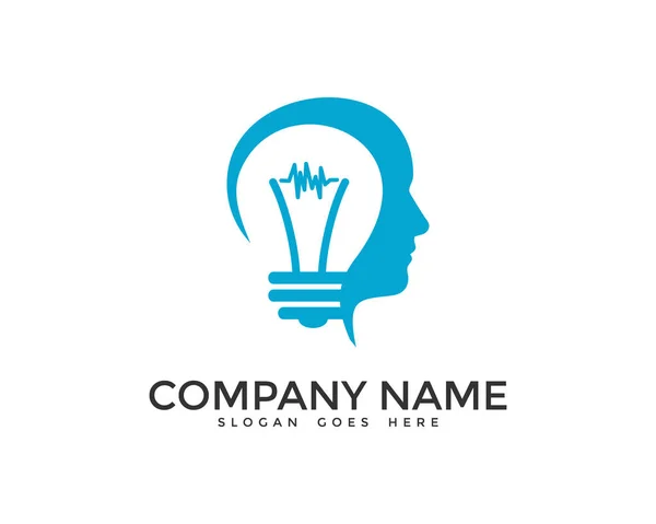 Głowę Profesjonalne Logo Ikona Designu — Wektor stockowy