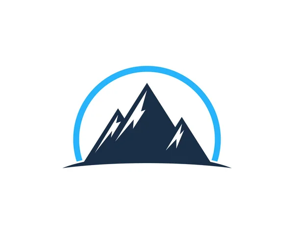 Diseño Iconos Logotipo Montaña — Vector de stock