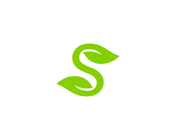 Letra Naturaleza Logo Icon Design — Vector de stock