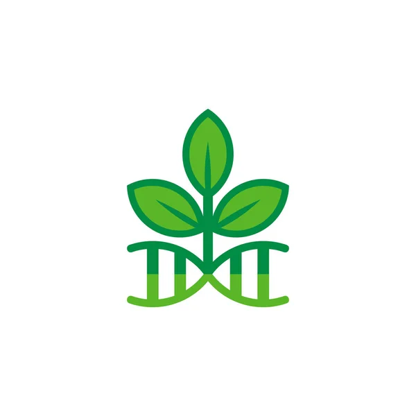 Diseño Del Icono Del Logotipo Dna Nature — Vector de stock