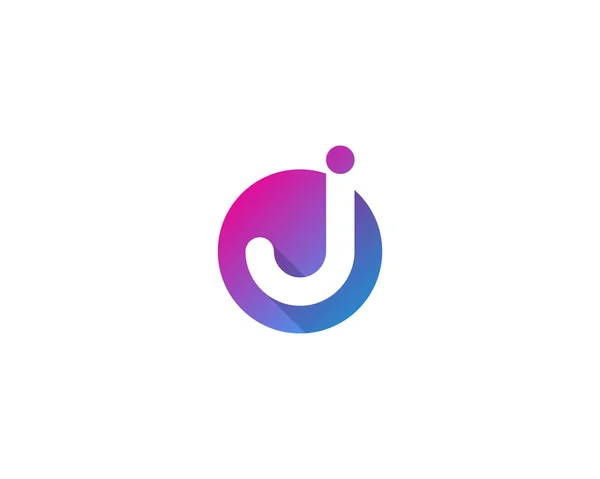 Harf j simgesi Logo tasarım öğesi 