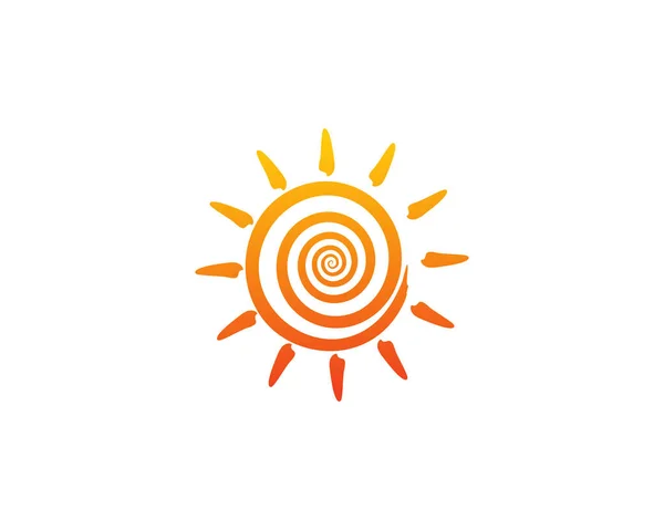 Ήλιος Επαγγελματικό Λογότυπο Εικονίδιο Σχεδιασμός — Διανυσματικό Αρχείο