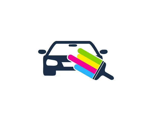 自動車用塗料のロゴ アイコン デザイン — ストックベクタ
