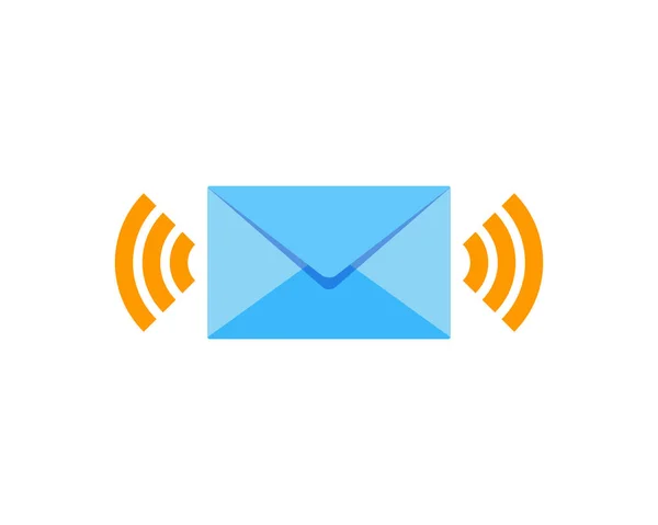 Wifi Mail Logo Icône Design — Image vectorielle