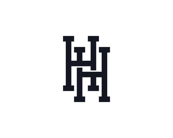 Monogramma Lettera Logo Design Template — Vettoriale Stock