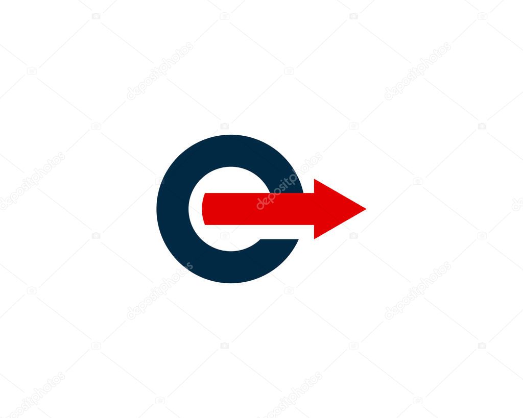 Letter  e  Icon Logo Design Element 