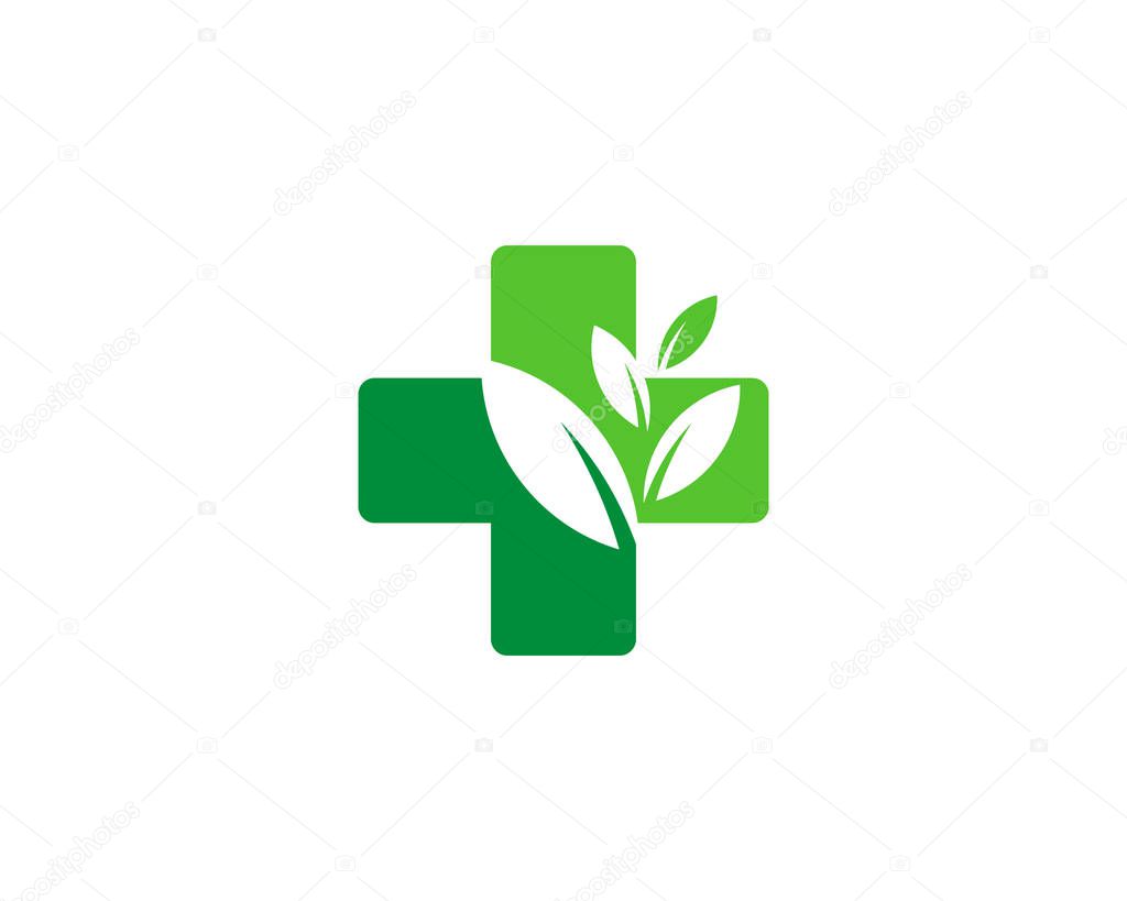 Leaf Medical Logo Icon Design