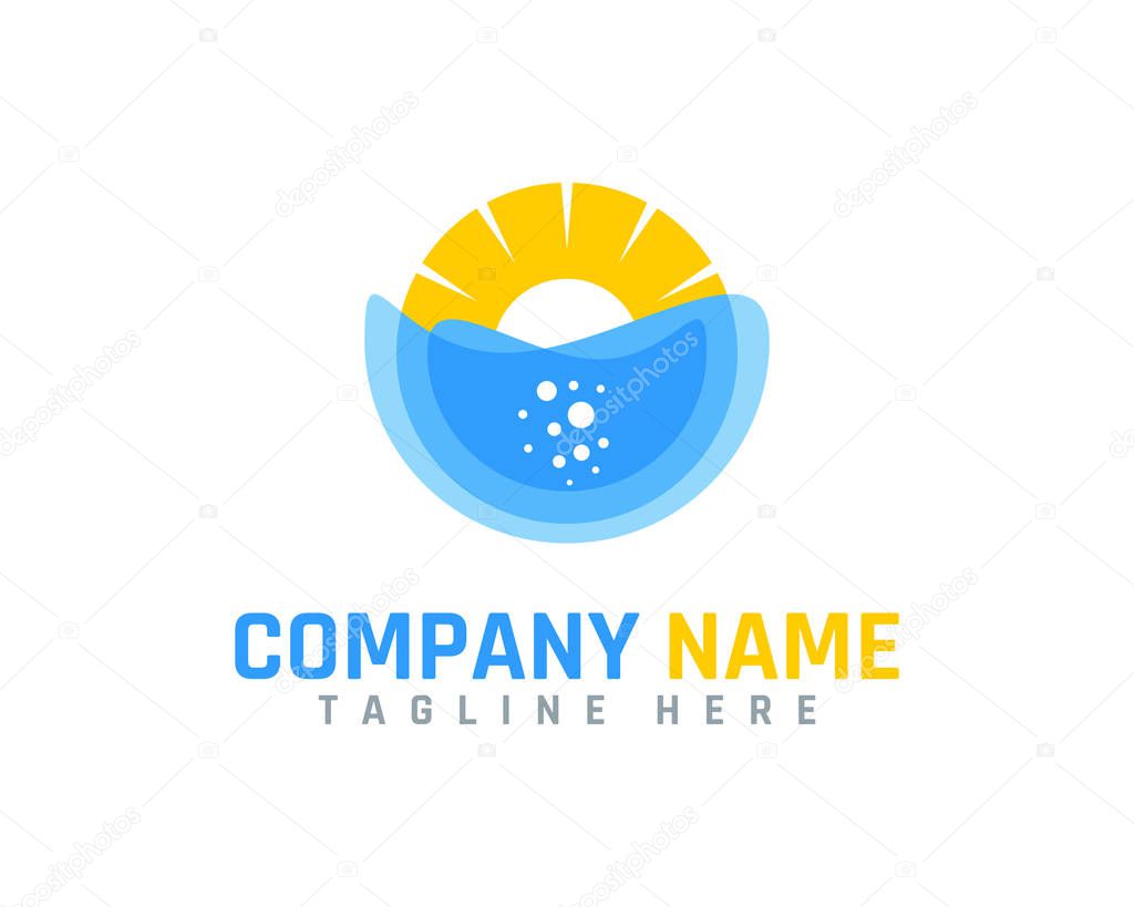 Water Logo Icon Design