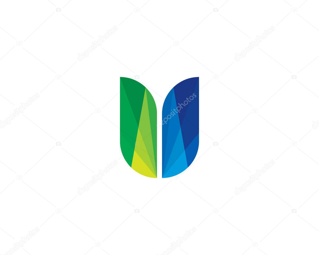  Letter U Icon Logo Design Element 