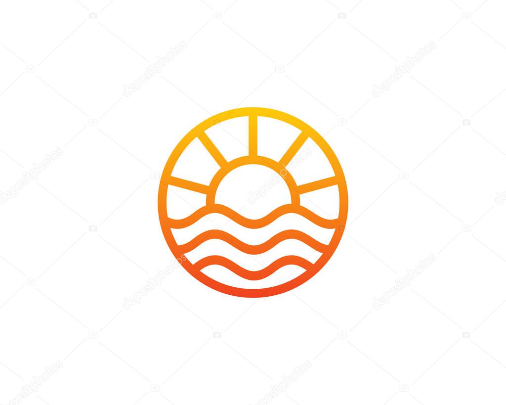 Beach Professional Logo Icon Design