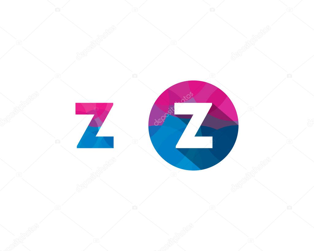 Letter z  Pixel Icon Logo Design Element 