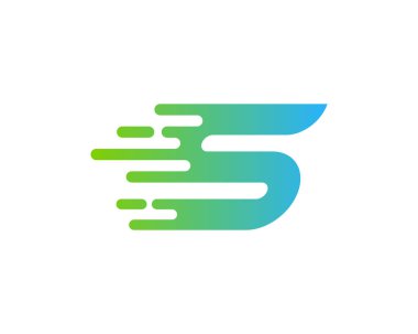 Mektup s simgesi Logo tasarım öğesi 