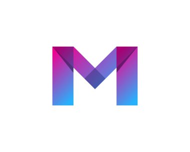 Mektup w simgesi Logo tasarım öğesi