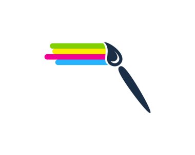 Fırça boya Logo simge tasarım