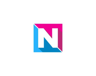 Mektup n simgesini Logo tasarım öğesi