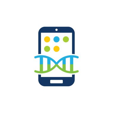 DNA mobil Logo simge tasarım