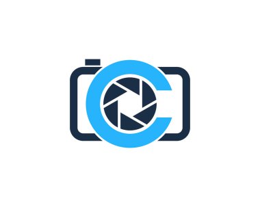 Kamera adı C Logo simge tasarım