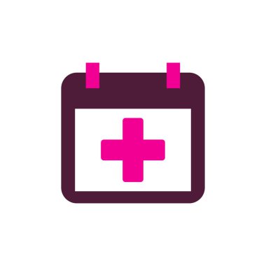 Takvim tıbbi Logo simge tasarım