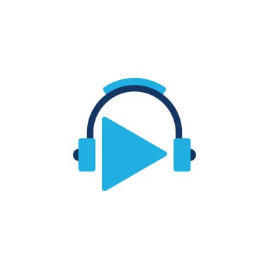 Video müzik Logo simge tasarım