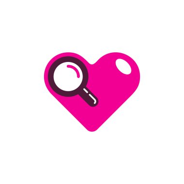 Arama Love Logo simge tasarım