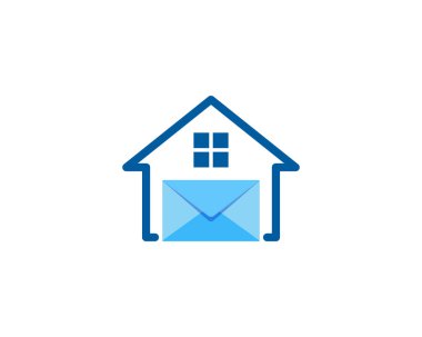 Ev posta Logo simge tasarım