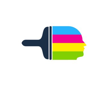 Yüz boyama Logo simge tasarım