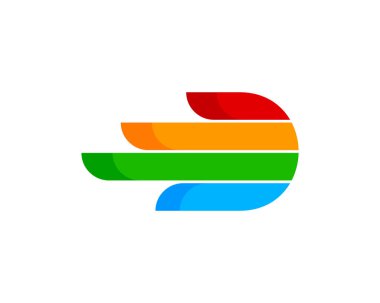 Mektup d simgesi Logo tasarım öğesi